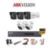 Trọn bộ 5 Camera IP 2MP-1080P H265+ (Có Mic thu âm thanh)